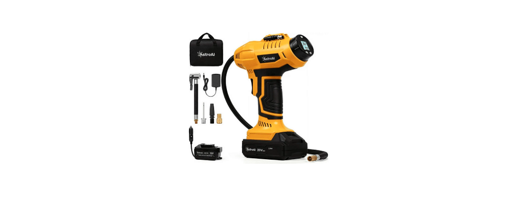 Read more about the article AstroAI Handheld Cordless Air Compressor 160PSI (Yellow) User Manual