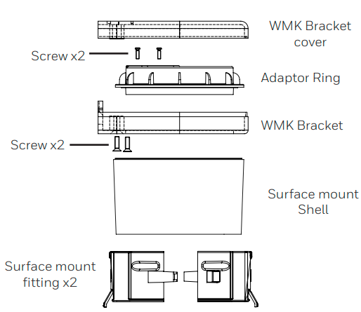 Honeywell-LSHDWMK-Wall-Mounting-Kit-FIG-1