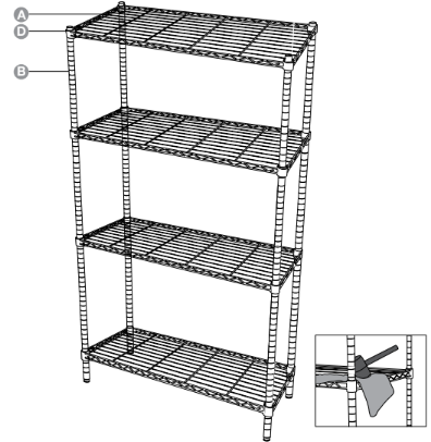 Amazon-Basics-4-Shelf-Adjustable,-Heavy-Duty-Storage-Shelving-Unit-FIG-11