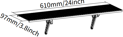 Bracwiser-CS106LMINI-No-Drill-TV-Top-Shelf-FIG-2