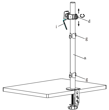 Bracwiser-MD7801-Single-Fully-Adjustable-Monitor-Arm-Stand-Mount-FIG-8