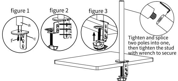 Bracwiser-MD7821-Single-Fully-Adjustable-Standing-Height-Monitor-Arm-Stand-Mount-FIG-6