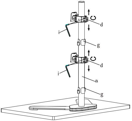 Bracwiser-ML7802-Dual-Monitor-Stand-Free-Standing-Desk-Mount-FIG-8