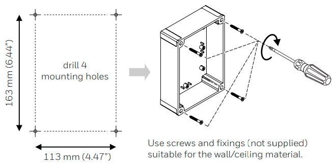 Honeywell LRDWMK Wall Mounting Kit-FIG-5