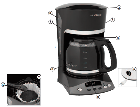 Mr.-Coffee-12-Cups-Coffee-Maker-fig-1
